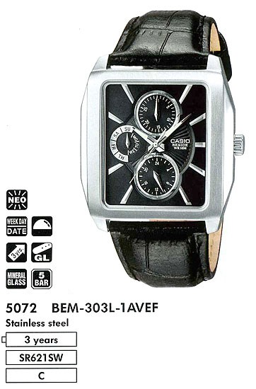 Ceas de mână Casio BEM-303L-1A