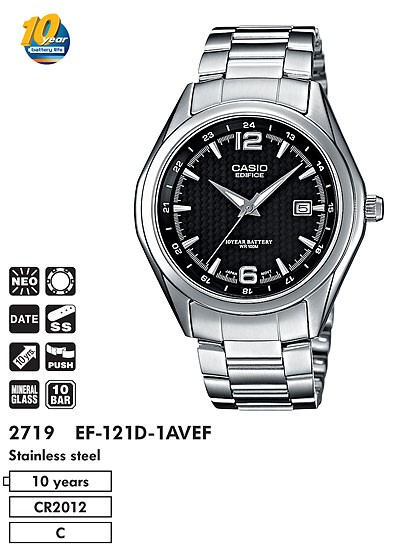 Наручные часы Casio EF-121D-1AVEG