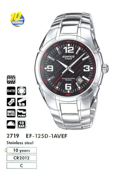 Наручные часы Casio EF-125D-1AVEG