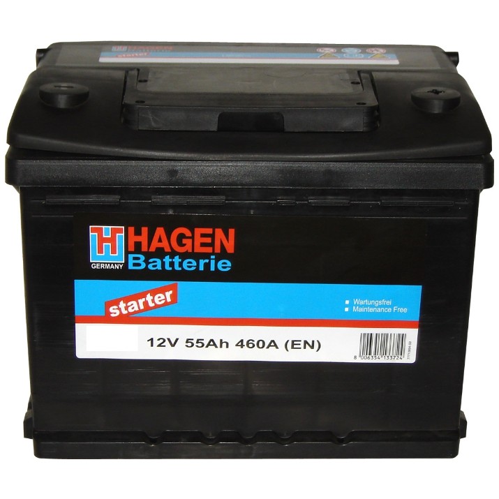 Автомобильный аккумулятор Hagen 55565 Starter
