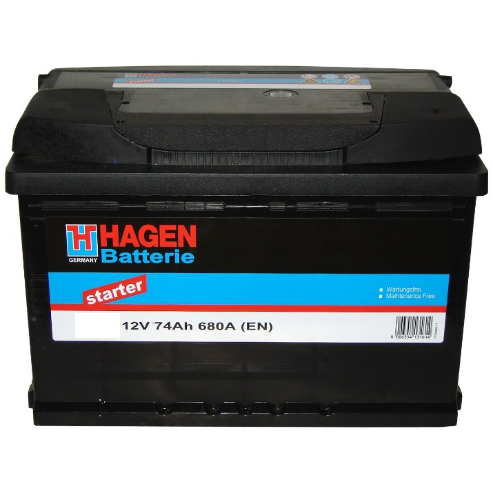 Автомобильный аккумулятор Hagen 57412 Starter