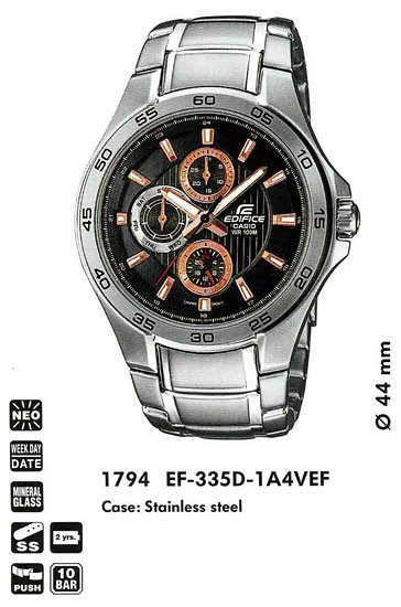 Наручные часы Casio EF-335D-1A4