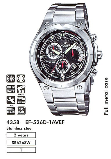 Наручные часы Casio EF-526D-1A