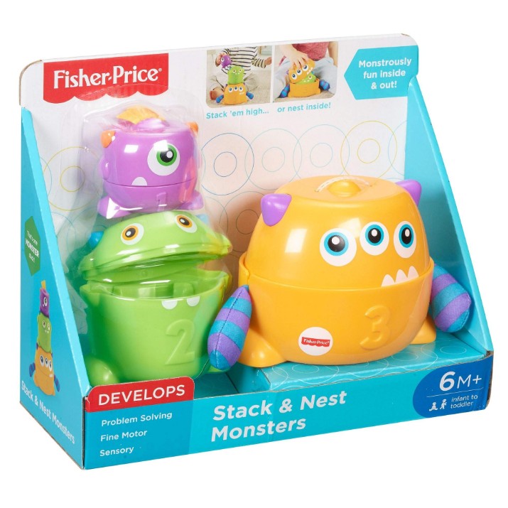Piramida Fisher Price Fisher Price Monstrii 2in1 (FNV36)