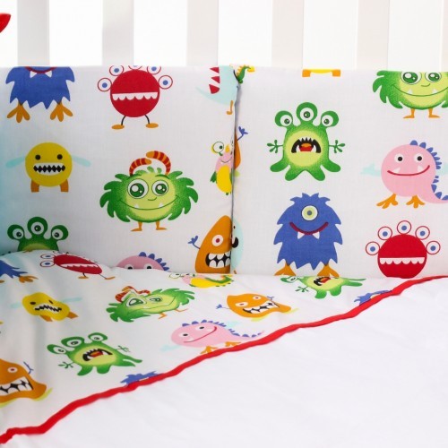 Lenjerie de pat pentru copii Veres Pretty Aliens (216.08) 6pcs 