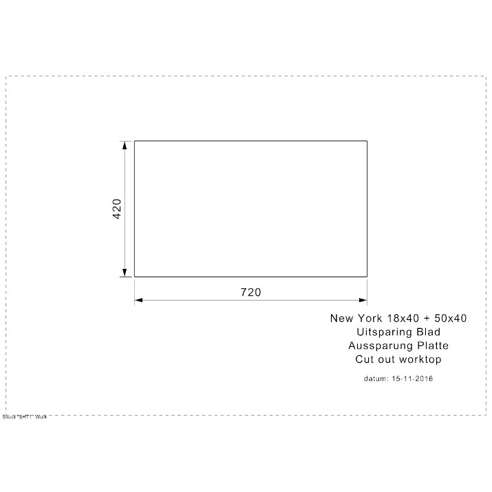 Chiuvetă de bucătărie Reginox New York 18x40+50x40 (R)