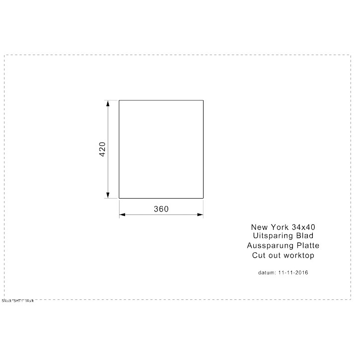 Chiuvetă de bucătărie Reginox New York 34x40 (L)