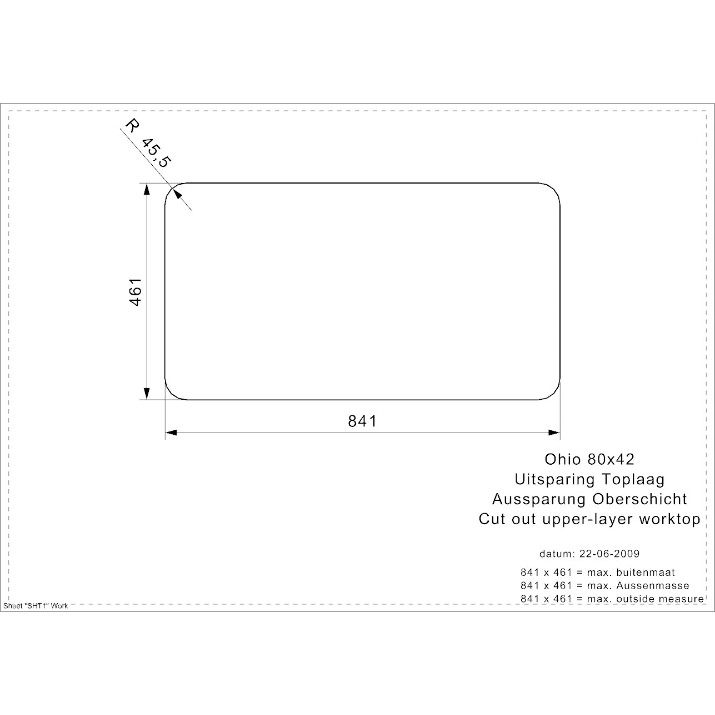 Кухонная мойка Reginox Ohio 80x42 (L)