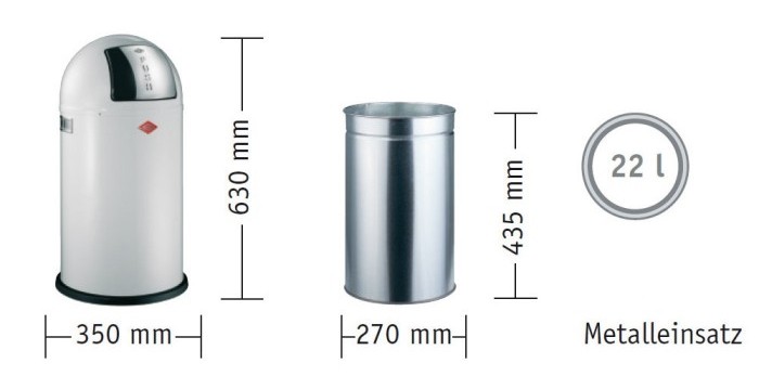 Coș de gunoi Wesco 175531-11
