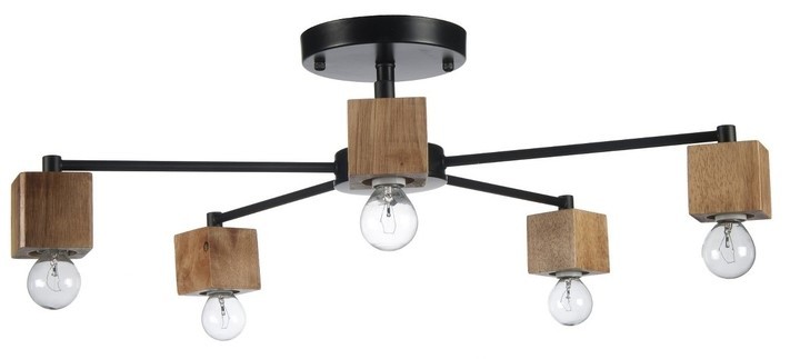 Lustră Flitz Leuchten Oslo Black (FL510-5C)