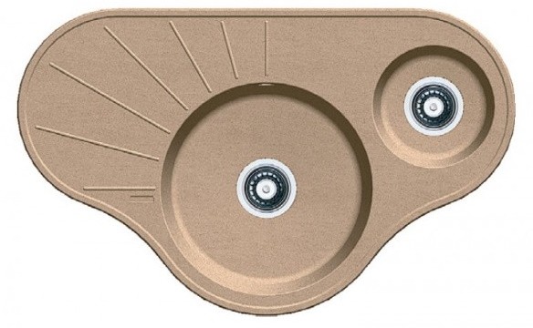 Chiuvetă de bucătărie Fabiano Arc 94x58x15 Cream