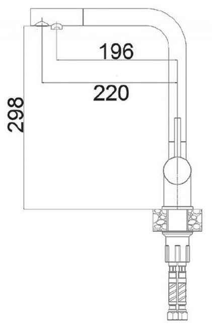 Смеситель для кухни Fabiano FKM 3140 SS Inox