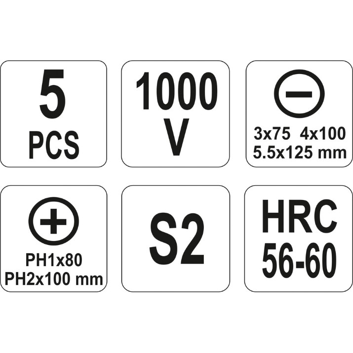 Set șurubelinițe Yato YT-2827