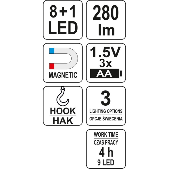 Lanterna pro Yato YT-08571