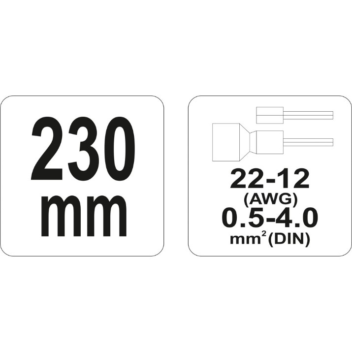 Клещи обжимные Yato YT-2299