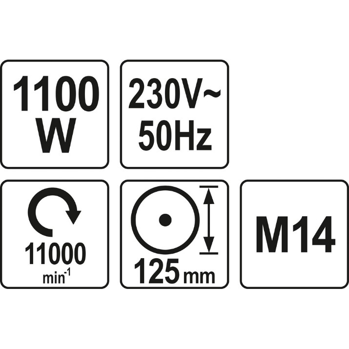 Polizor unghiular Yato YT-82100