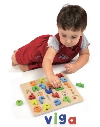 Puzzle Viga Block Puzzle — Alphabet Uppercas (50124)