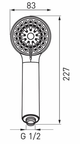 Pară de duș Ferro Cortessa S330