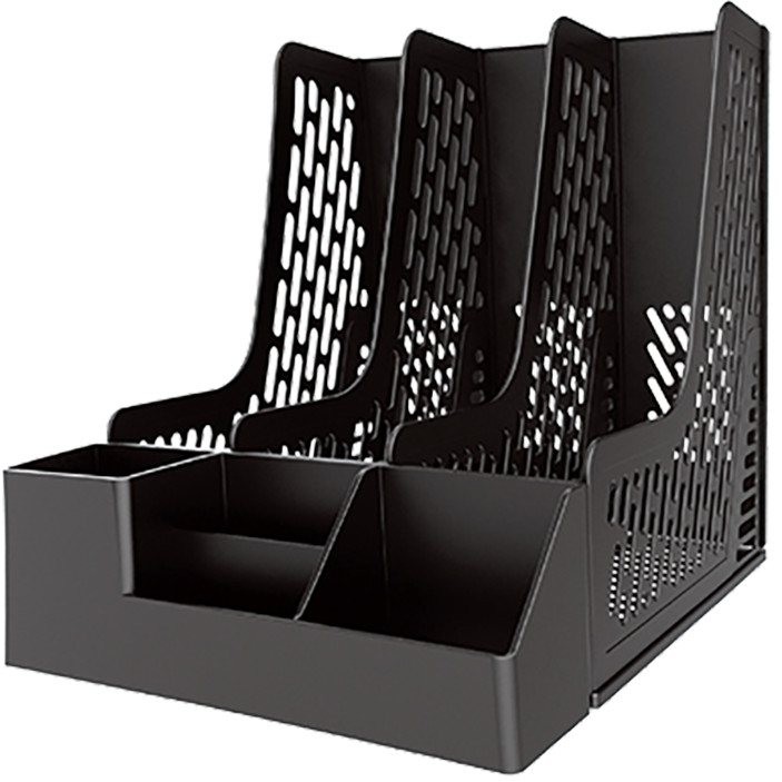 Suport documente Deli Maxi 3 Sections Black