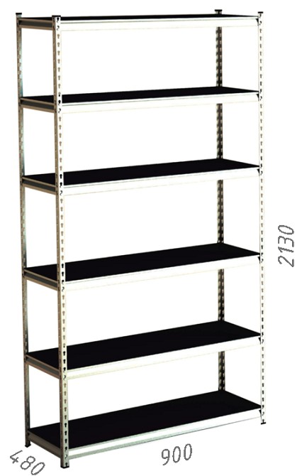 Unitate de rafturi de depozitare Moduline GV351984-6LBB (900x480x2130)