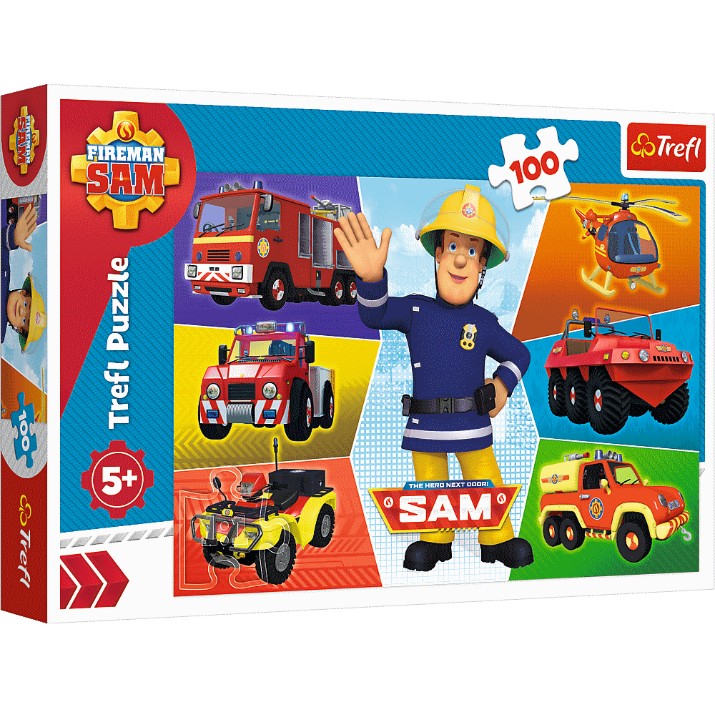 Puzzle Trefl 100 Sam's vehicles prism fireman sam (16354)