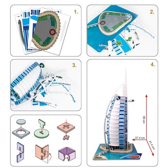 3D-puzzle CubicFun Burj Al Arab (MC101h)