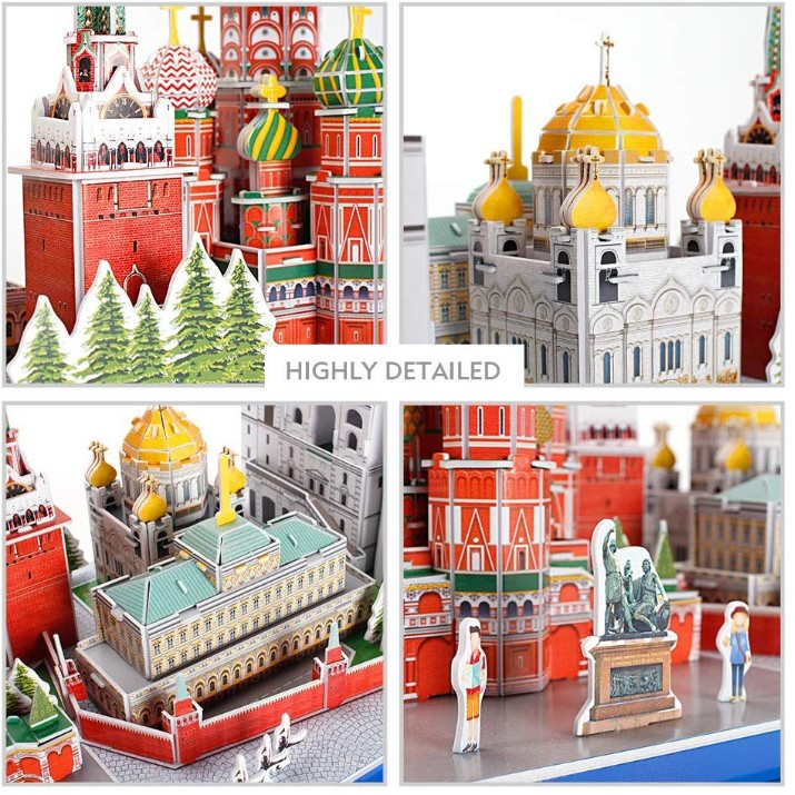 3D пазл CubicFun City line Moscow (MC266h)