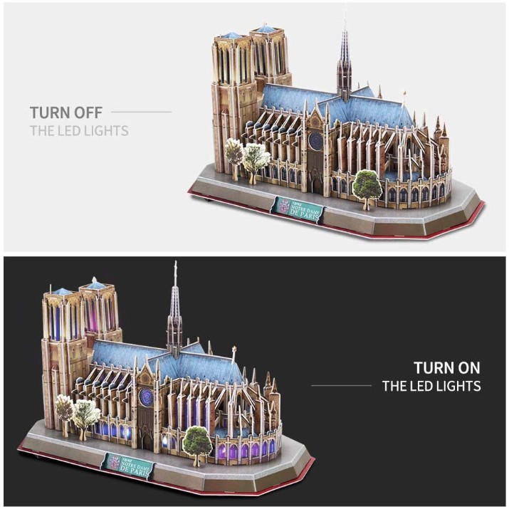 3D пазл CubicFun Notre Dame de Paris (L173h)