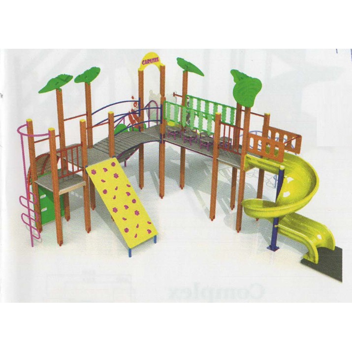 Complex de joacă Carusel Panda 122