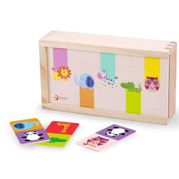 Joc educativ de masa Classic World Domino-Wild Animal (3561) 