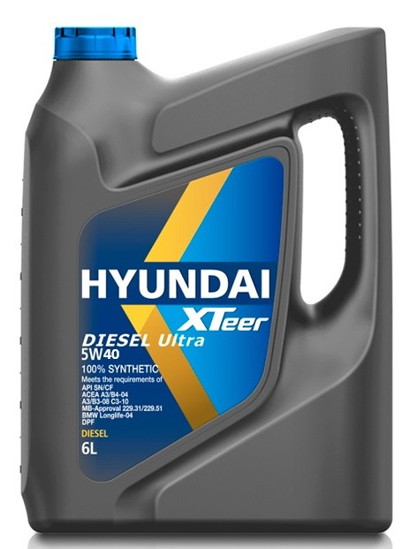 Моторное масло Hyundai XTeer Diesel Ultra 5W-40 6L