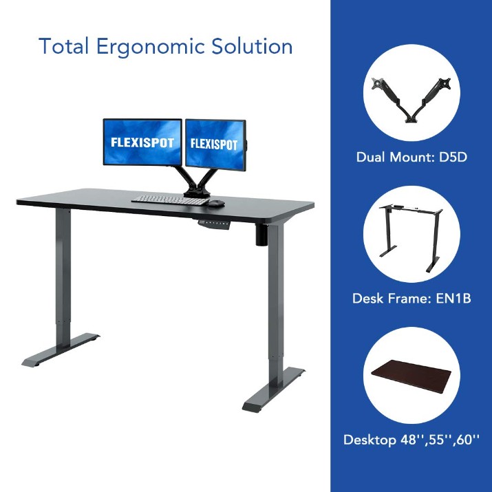 Основа для письменного стола Flexispot Adjustable Desk ET114 Black