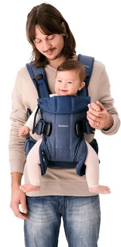 Marsupiu pentru copii BabyBjorn One Denim Midnight Blue (098051E1) 