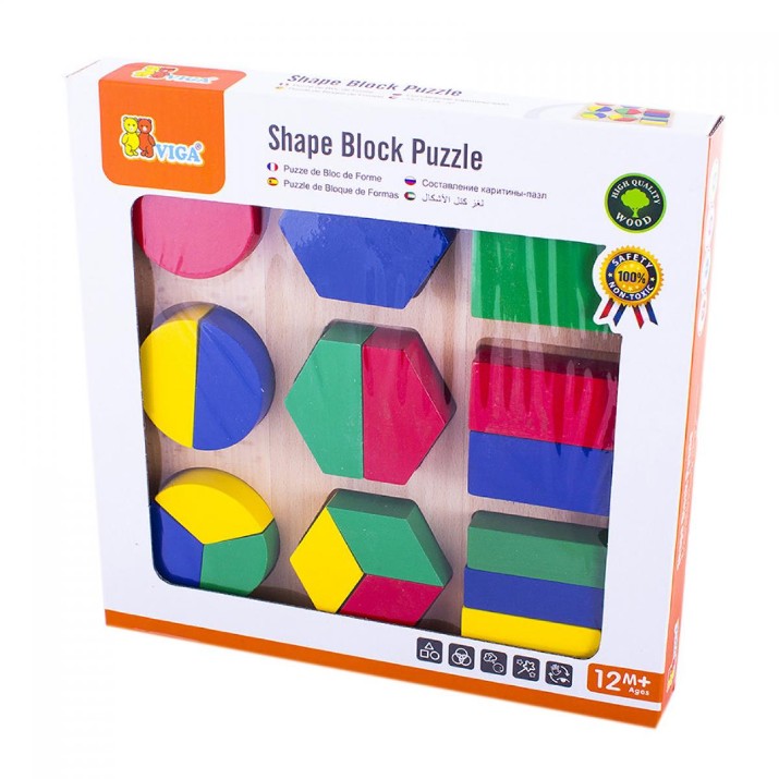 Cuburi Viga Shape Block Puzzle (58573)