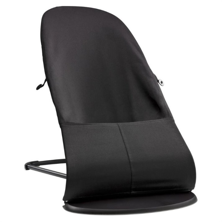 Șezlong pentru bebeluși BabyBjorn Balance Soft Black/Grey (605001A)