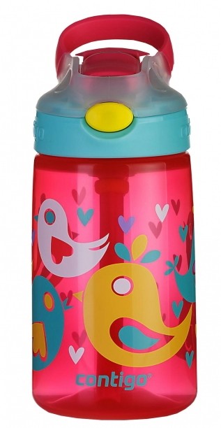 Cana cu pai Contigo Gizmo 420ml Flip Cherry Blossom