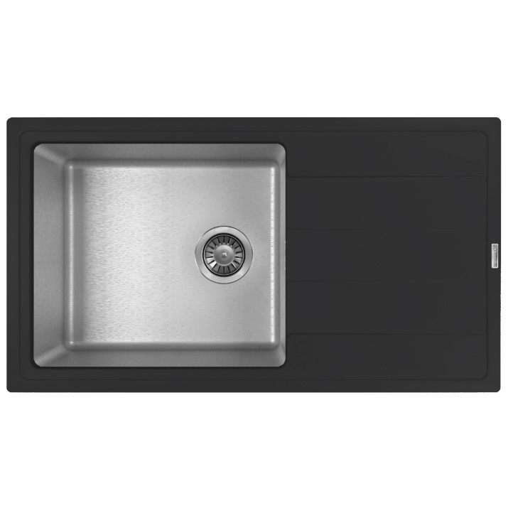 Chiuvetă de bucătărie Florentina Combi 860 Anthracite (21.400.D0860.302)