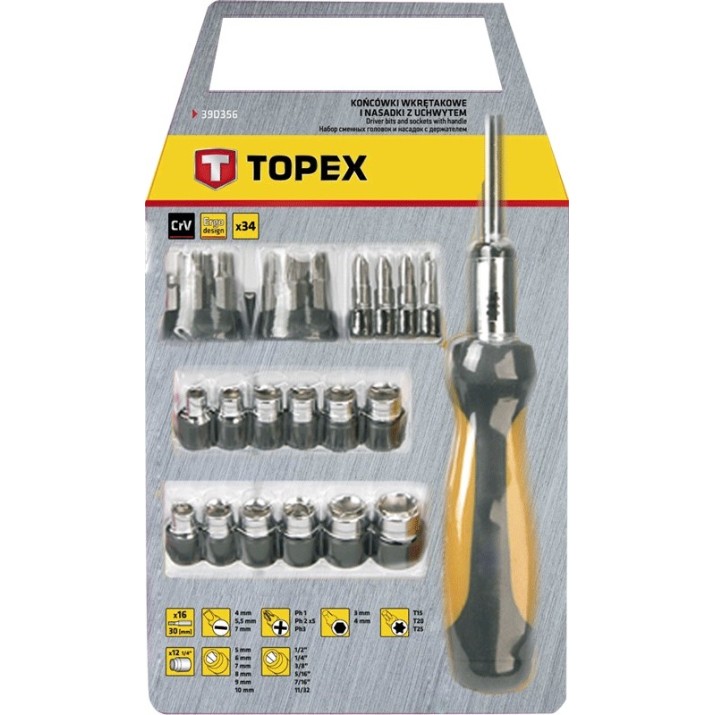Set șurubelinițe Topex 39D356