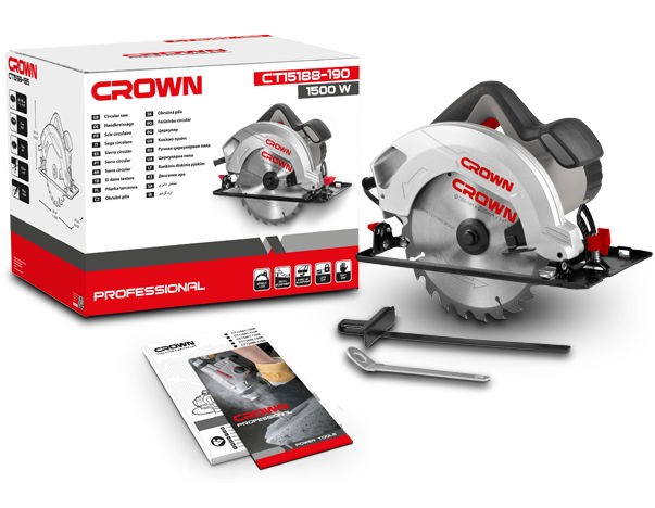 Дисковая пила Crown CT15188-190