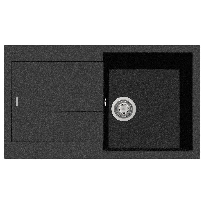 Chiuvetă de bucătărie Plados Elegance AM8610 UG95 Ebony Black