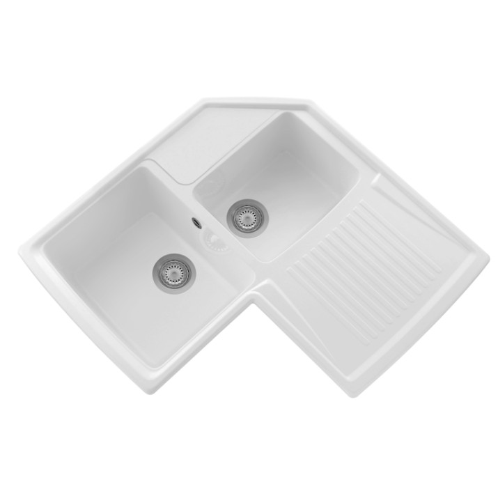 Chiuvetă de bucătărie Plados Harmony HRA832 UG58 Milk White