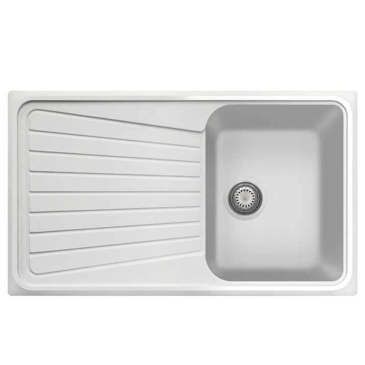 Chiuvetă de bucătărie Plados Spazio SP0791 UG58 Milk White