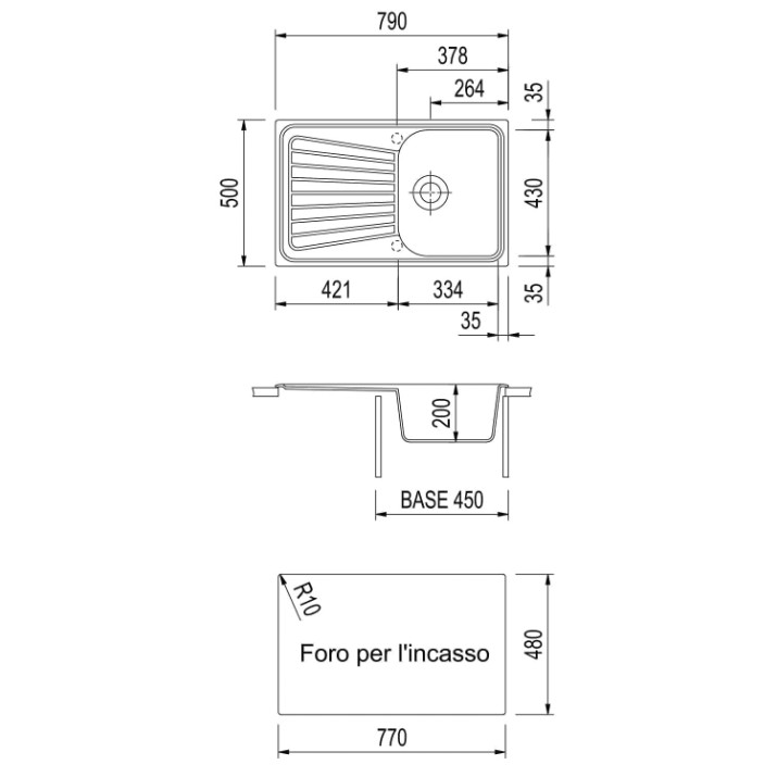 Кухонная мойка Plados Spazio SP0861 UG55 Sahara