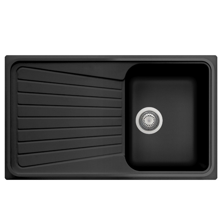Chiuvetă de bucătărie Plados Spazio SP0861 UG70 Black Matt