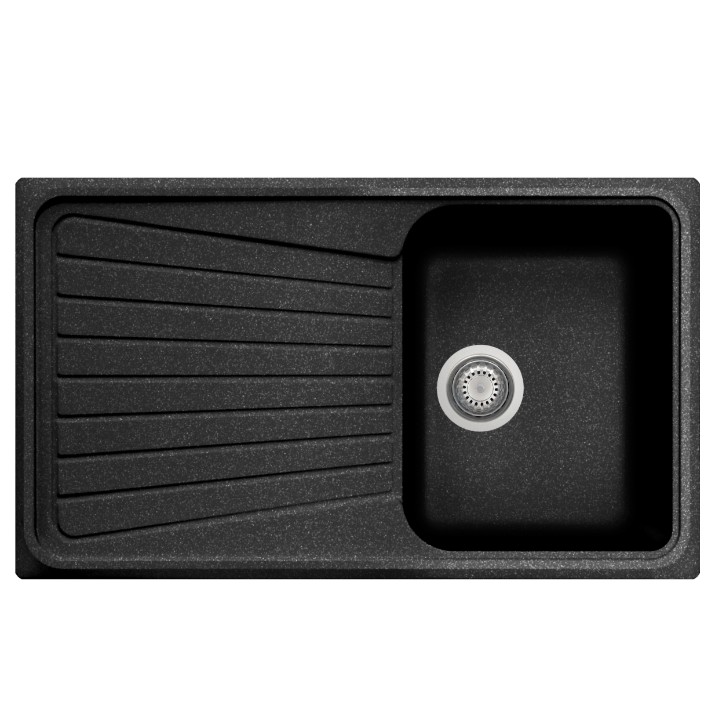Chiuvetă de bucătărie Plados Spazio SP0861 UG95 Ebony Black