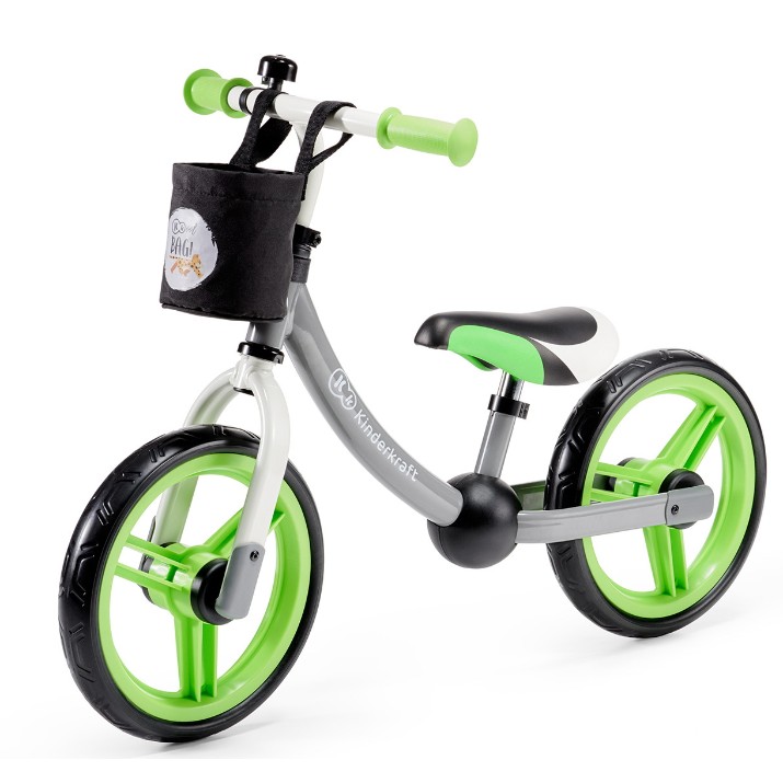 Bicicleta fără pedale Kinderkraft 2Way Next Green