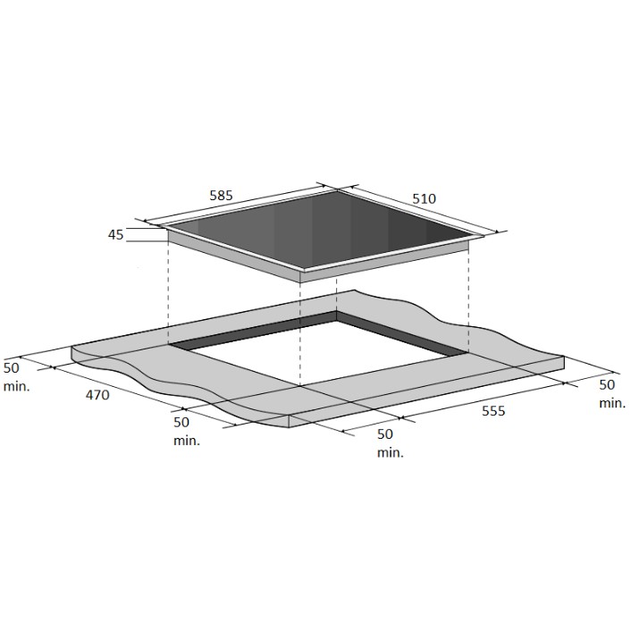 Газовая панель Fabiano FHG 1044 VGHT White Glass
