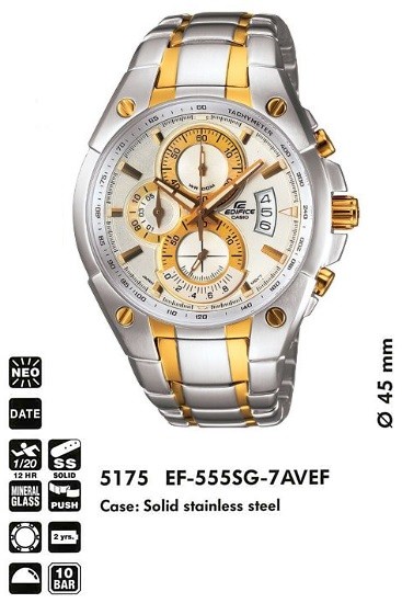 Наручные часы Casio EF-555SG-7A
