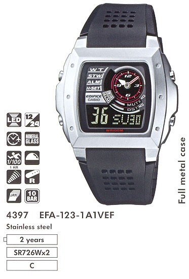 Наручные часы Casio EFA-123-1A