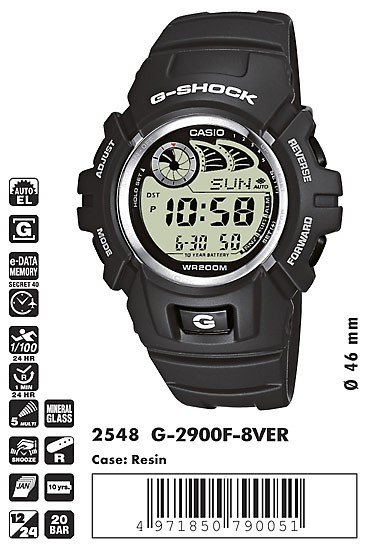 Наручные часы Casio G-2900F-8